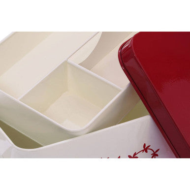Orsina Anglaise Housekeepers Box – Cream Metal Cleaning Storage Caddy
