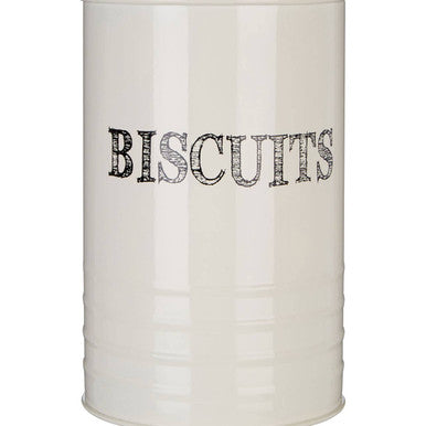Orsina Sketch Cream Biscuit Canister – Metal Cookie Jar Storage