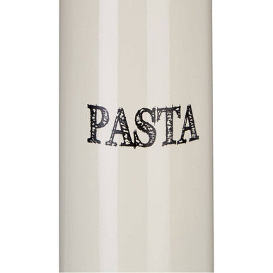 Orsina Sketch Pasta Canister – Cream Ceramic Food Storage Jar with Lid