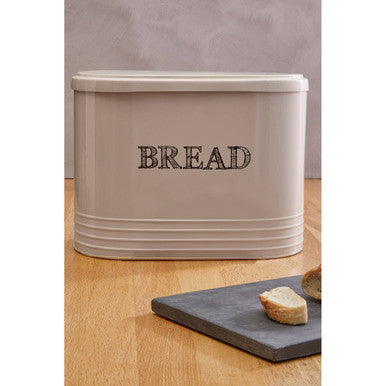 Orsina Sketch Bread Bin – Cream Metal Countertop Storage Box