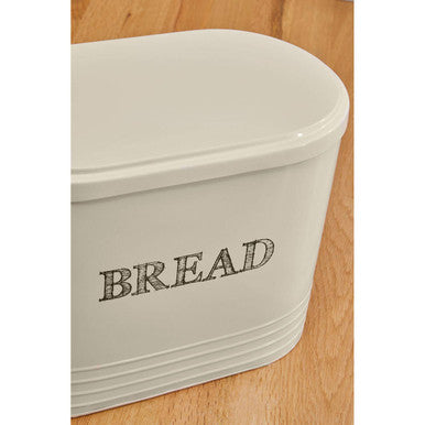Orsina Sketch Bread Bin – Cream Metal Countertop Storage Box
