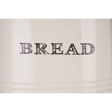 Orsina Sketch Bread Bin – Cream Metal Countertop Storage Box