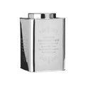 Orsina Silver Cookie Tin – Rectangular Metal Biscuit Storage Container