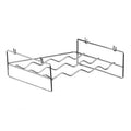 Orsina 4-Bottle Chrome Wine Rack with Side Handles | Compact Storage
