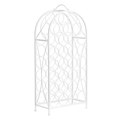 Orsina Cafe Cassis 29-Bottle Wine Rack – Cream Metal Storage