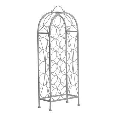 Orsina Cafe Cassis 20-Bottle Wine Rack – Grey Powder Coated Steel