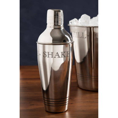 Orsina Bombay Cocktail Shaker – Engraved 3-Piece Cobbler Barware