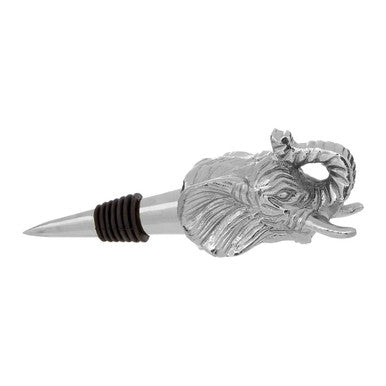 Orsina Yala Elephant Wine Bottle Stopper – Silver Decorative Barware