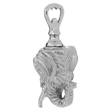 Orsina Yala Silver Elephant Bottle Opener – Nickel Finish Bar Tool