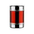 Orsina Hammered Red Band Wine & Champagne Bottle Cooler – Double-Walled