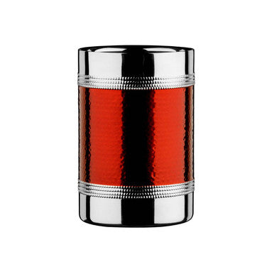 Orsina Hammered Red Band Wine & Champagne Bottle Cooler – Double-Walled