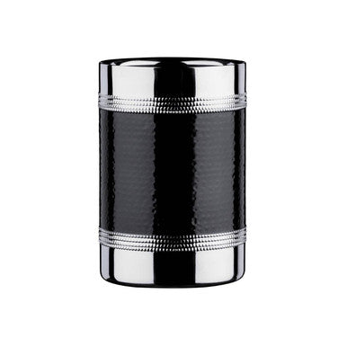 Orsina Wine and Champagne Bottle Cooler – Hammered Black Band