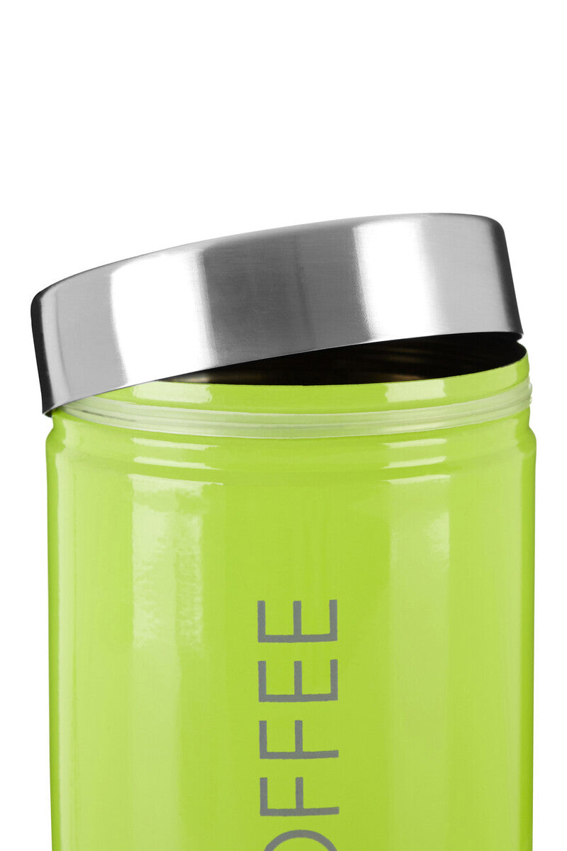 Orsina Lime Green Enamel Tea Coffee & Sugar Set | Airtight Canisters