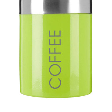 Orsina Lime Green Enamel Tea Coffee & Sugar Set | Airtight Canisters