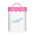 Orsina Sugar Canister – Pink Lace Airtight Kitchen Storage Jar
