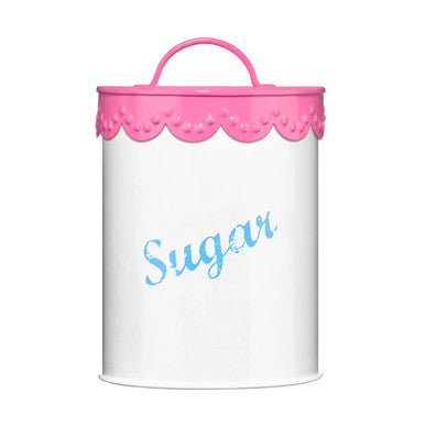Orsina Sugar Canister – Pink Lace Airtight Kitchen Storage Jar