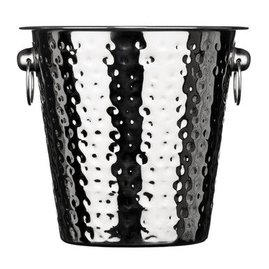 Orsina Mixology Hammered Stainless Steel Champagne Bucket | Silver