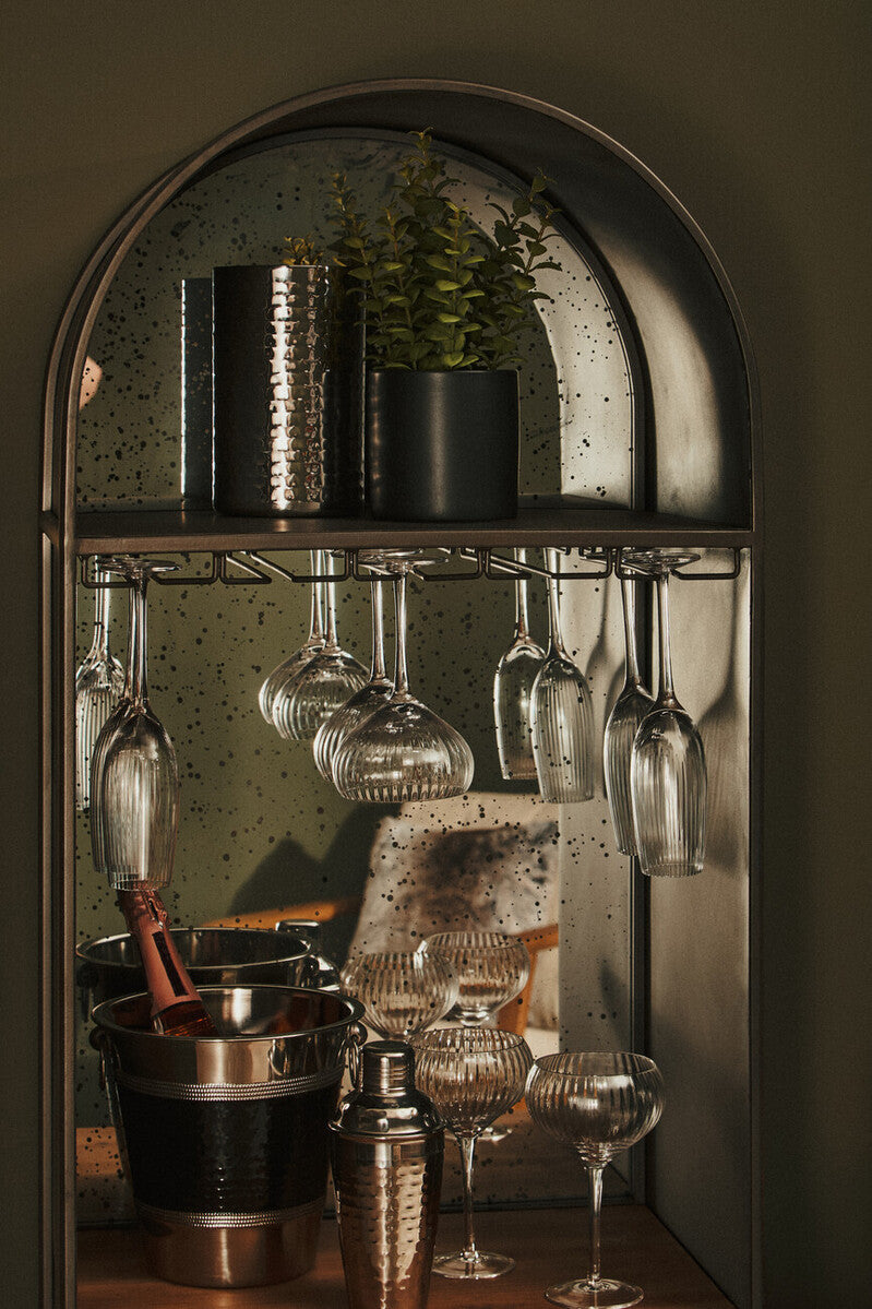 Orsina Hammered Stainless Steel Champagne Cooler | Insulated Wine Chiller