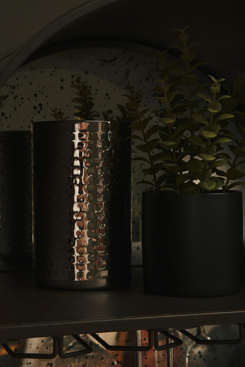 Orsina Hammered Stainless Steel Champagne Cooler | Insulated Wine Chiller