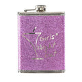 Orsina Pink Girls Night Out Hip Flask – 8oz Glitter Party Accessory