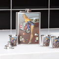 Orsina Pinup Hip Flask Set – 8oz Stainless Steel with 4 Cups & Funnel