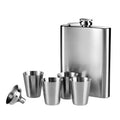 Orsina Auden Stainless Steel Hip Flask Set – 8oz Pocket Travel Flask