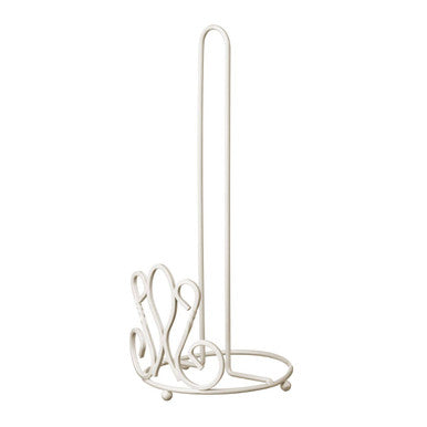 Orsina De Lis Metal Kitchen Roll Holder – Cream Paper Towel Stand