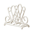 Orsina Fleur De Lis Metal Napkin Holder – Cream Table Organizer