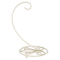 Orsina De Lis Banana Hanger – Cream Metal Fruit Stand with Scroll Base