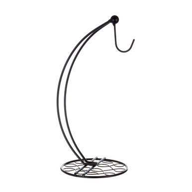 Orsina Twist Banana Hanger – Matte Black Metal Fruit Stand for Countertop