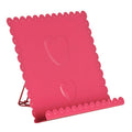 Orsina Heart Design Pink Metal Cookbook Stand & Tablet Holder