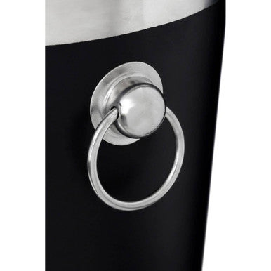 Orsina Black Enamel Champagne Bucket | Stainless Steel Wine Cooler