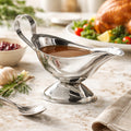 Orsina Sutton Stainless Steel Gravy Boat – 8oz Polished Sauce Server