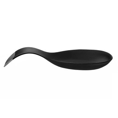 Orsina Black Enamel Spoon Rest – Heat Resistant Kitchen Utensil Holder