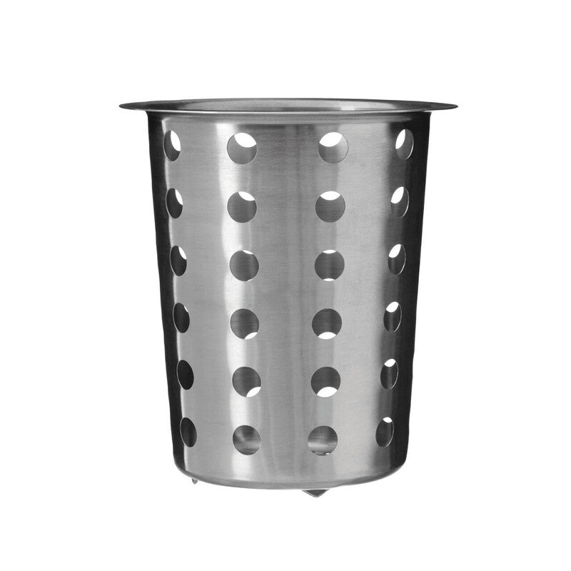 Orsina Stainless Steel Cutlery Caddy – Brushed Silver Utensil Holder