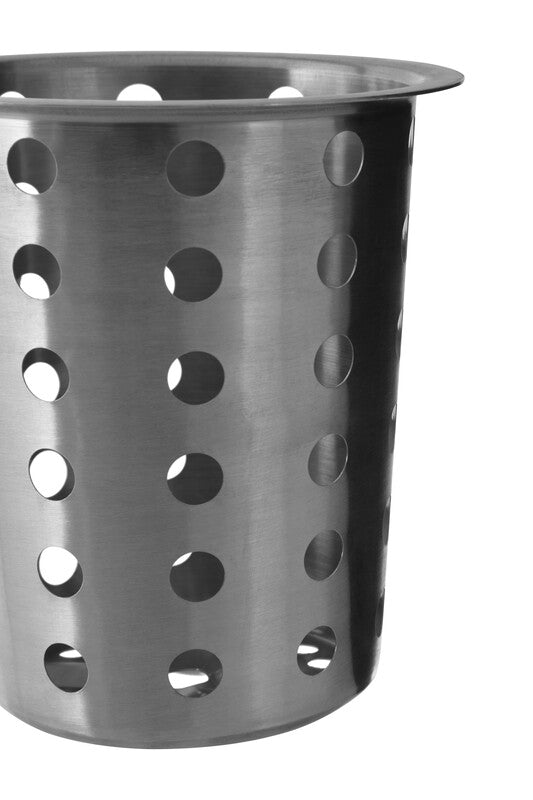 Orsina Stainless Steel Cutlery Caddy – Brushed Silver Utensil Holder