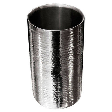 Orsina Stainless Steel Hammered Wine Cooler | Champagne Chiller