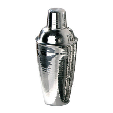 Orsina 500ml Cocktail Shaker – Hammered Stainless Steel Cobbler