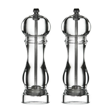 Orsina Cody Small Acrylic Salt and Pepper Mill Set – Clear Grinders