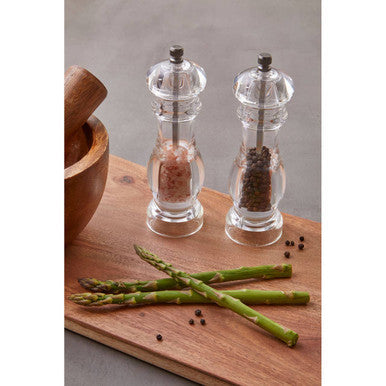 Orsina Cody Small Acrylic Salt and Pepper Mill Set – Clear Grinders