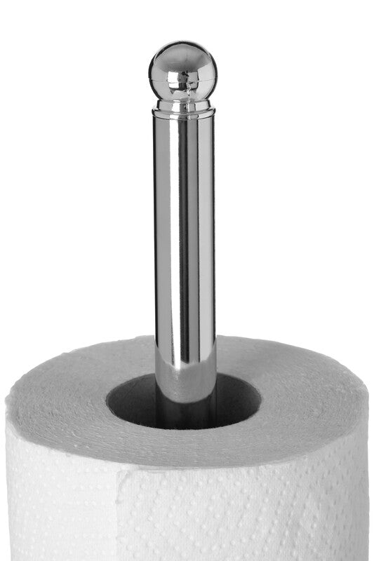 Orsina Hirano Chrome Kitchen Roll Holder – Durable Metal Paper Towel Stand