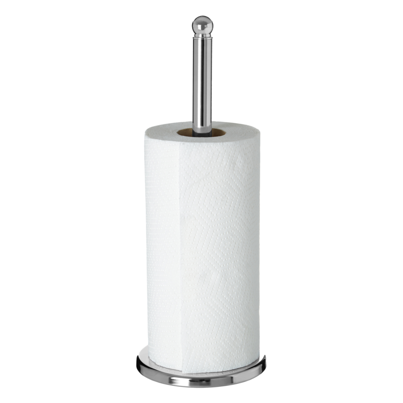 Orsina Hirano Chrome Kitchen Roll Holder – Durable Metal Paper Towel Stand