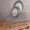 Orsina Small Chrome Folding Dish Drainer | Stainless Steel Sink Rack