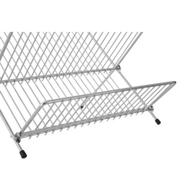 Orsina Small Chrome Folding Dish Drainer | Stainless Steel Sink Rack