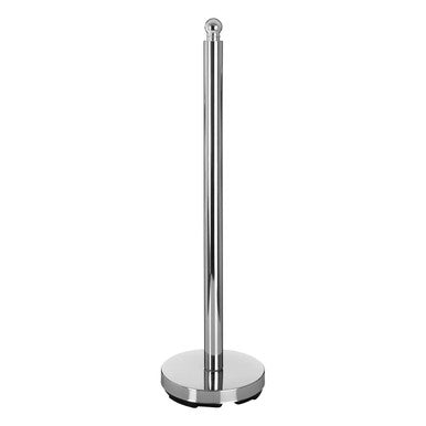 Orsina Adler Chrome Toilet Roll Holder – Vertical Metal Storage Stand