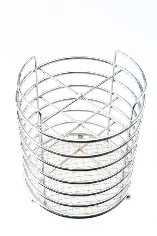 Orsina Soren Chrome 4 Section Cutlery Caddy | Metal Utensil Holder