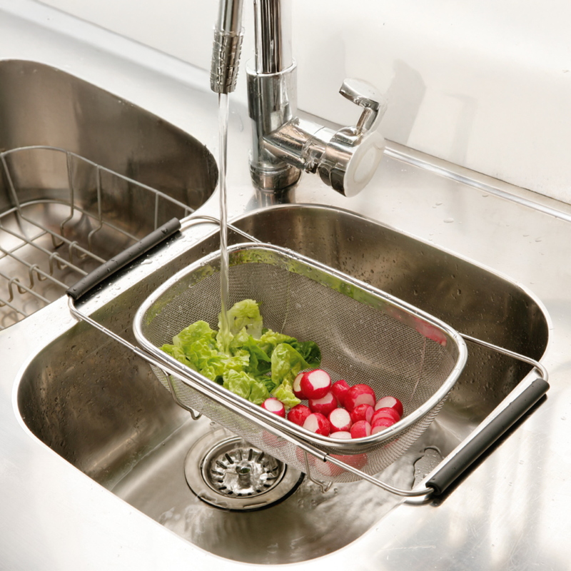 Orsina Zenigo Over Sink Drainer – Extendable Stainless Steel Mesh