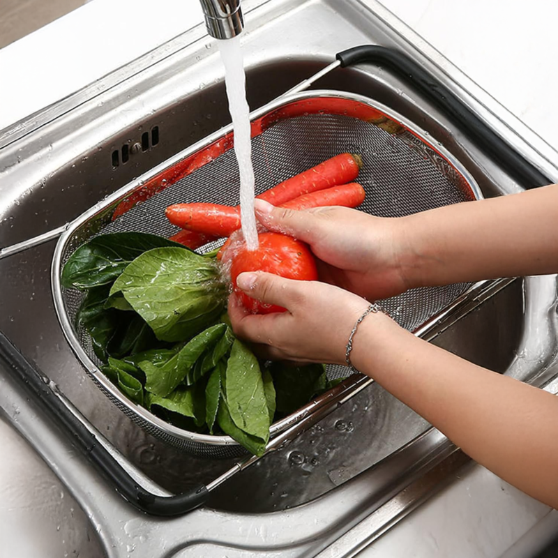 Orsina Zenigo Over Sink Drainer – Extendable Stainless Steel Mesh