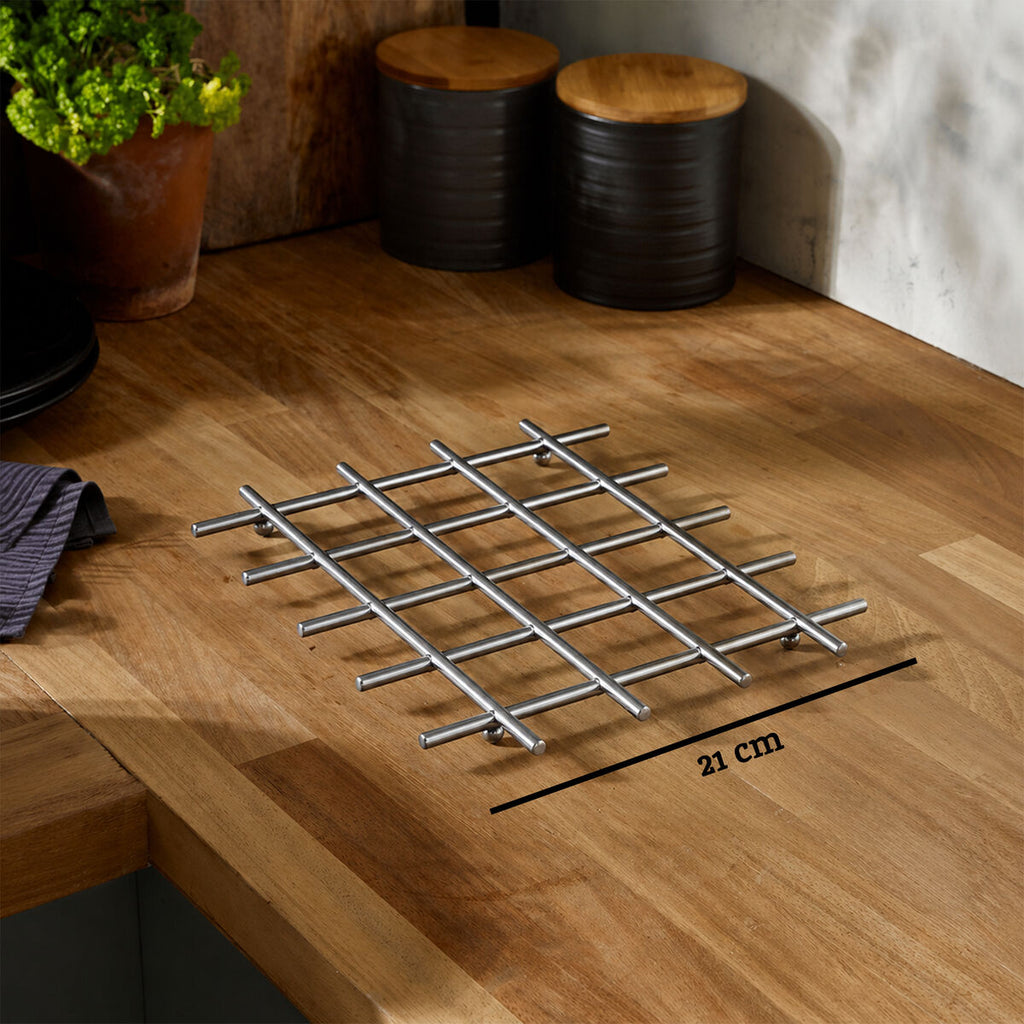Orsina Jude Heavy Duty Chrome Wire Trivet | Heat Resistant Pot Stand
