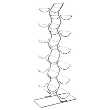 Orsina Yaxi 12-Bottle Chrome Wine Rack – Modern Metal Storage Organizer